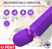 Powerful Clitoris Vibrators USB Recharge AV Vibrator Massager Sexual Wellness Er