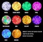 Up to 100PCS LED BALLOON LIGHT Multi Colour Glowing Flashing For Disco Party NEW