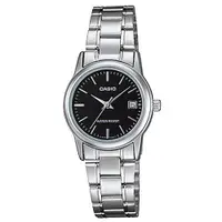 在飛比找PChome24h購物優惠-【CASIO】都會淑女時尚簡約不鏽鋼腕錶-黑(LTP-V00