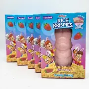 5 × Kellogg's Rice Krispies Strawberry Candy Bunnies 1.6 Oz (8 Oz Ttl)