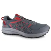 Asics Trail Scout 2 Men's Grey/Red Running Shoes Various Sizes New