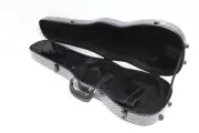 Black Violin Case 4/4 Full Size Carbon Fiber Hard Case for Violin Back Strap New