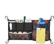 Stroller Storage Caddy Accessories | Adjustable Organizer Net,Double-Layer Design Foldable Multi-Purpose Bag for Children Boys Girls