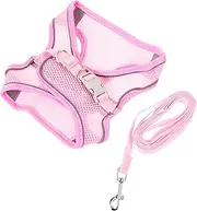 CIYODO Dog Harness and Leash Set Reflective Harness for Pet Safety Durable and Comfortable Pink L Size