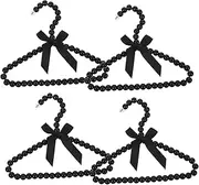 VILLFUL Cute Bow Baby Hangers 20cm Mini Plastic Hangers for Boys and Girls Pet Dresses
