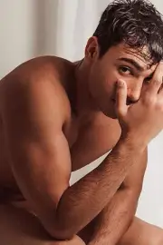 [N016] Male Model Showing Off Body To Viewer Fine Art Hunky Physique