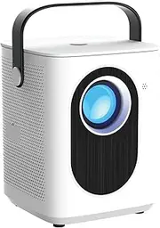 Laser Cube Android 1080p HD Portable Projector with Built-in Apps, Bluetooth, HDMI, Wi-Fi, AOSP Android 13, 120" Foldable Projector Screen - Great LED Display for Laptops, Tablets, Smartphones