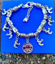 Scorpio Zodiac Charm Bracelet Christmas Gift for Her Birthday Silver Bracelet