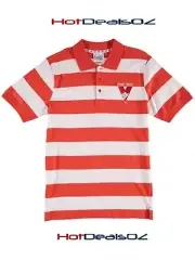 Brand New Genuine AFL Sydney Swans Polo Shirt Size Medium