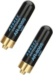 [ABBREE] Mini Short Walkie Talkie Ham Radio Antenna AR-805S SMA- Female Dual Band Long Range Antenna Compatible with Baofeng UV5R 5RM BF-F8HP PRO,K5 Plus,UV-21R,GM21,UV-K5 Two Way Radio,2Pack