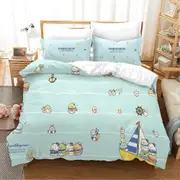 v344 Bed Sheets Cartoon Sumikko Gurashi Bedding Set,Duvet Cover Comforter Bed Set Quilt Cover Pillowcase,King Queen Twin Size Boys Girls Adults 3-Piec
