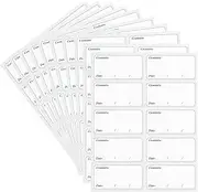 Freezer Labels, Pack of 100, Easy to Peel, Food Label Stickers for Food Storage Boxes, Jars, Waterproof, Leaves No Sticky Residue After Use, 3*6cm