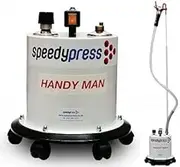 Speedypress Steamers (British Manufactured) with 3 Year Warranty + Free Portable Steamer. Choice of 3 Sizes. (Handyman 4 litres / 125 Minutes steam)