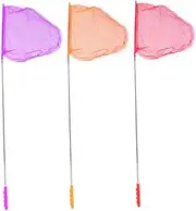 Anneome 3Pcs Extendable Fishing Nets for Telescopic Butterfly and Bug Catching Nets Outdoor Insect Catching Tools Lightweight Sturdy Design for Boys and Nature Exploration Random Color