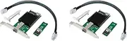 Binxind 2X M.2 10G Server Network Card M.2 M X520-DA1 10G SFP+Fiber Optic Industrial Computer Server Network Card JL82599EN Chip