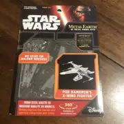 Star Wars Metal Earth Model Kit Poe Dameron’s X- Wing Fighter Sealed New Disney