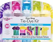 Tulip 31675 One Step Tie Dye Kit 5 Color Ultimate, 59 Pieces, 1.50oz