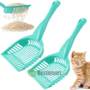 2x Cat Litter Scooper Scoop Sifter Deep Shovel POO Cleaner Tool for Cleaning Box