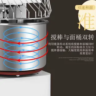 【廠家直髮】偉基業雙動雙速和面機多功能20L和面攪拌機廚師機商用揉面機