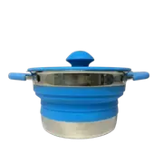 Supex Collapsible Grey Saucepan, 3l Capacity