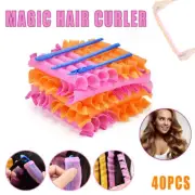 Magic Hair Curler No Heat 40PCS Leverage Curlers Formers Spiral Styling Rollers