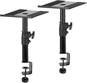 Speaker Stands Desktop ing Speaker C-Shaped Clamp Rack Professional Lifting Stand Home Recording Studio Surround Sound 1 Pairs Bot Anti-Slip Metal Clamp Speaker Stands for 4-8 inch Speakers