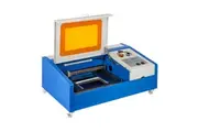 VEVOR Upgraded 40W USB CO2 Laser Engraver Engraving Cutting Machine Cutter 300x200mm LCD Display Rotate Wheels