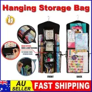 Double-Sided Hanging Gift Wrap Organizer Storage Pockets 2024