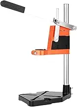 Generic Drill Press Table Electric Drill Bracket Practical Sturdy Pillar Drills Bench with Vise Drill Press Stand Base for Carpentry