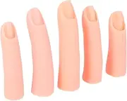 FOMIYES Nail Art Tools Manicure Practice Fingers False Nails Training Hand Set