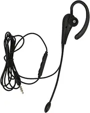 Single Side Earbud Headphones, Wired Single Ear Monaural Headset with Wide Compatibility, Lightweight Earpiece Headset with Microphone Wired Noise Cancelling for Call Center Office (3.5mm)