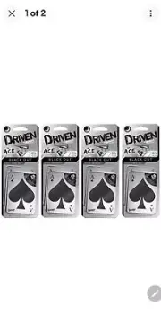 4 Pack = 8 Pc Ace Driven Blackout Car Air Freshener Car Air Odor Eliminator