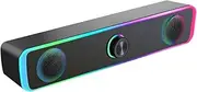 Desktop Speaker - Powerful Bass Speaker | Portable Wired Soundbar | 3.5mm Audio Jack Connection | Small Compact Sound System | Advanced Audio Technology for Home, Bedroom, Outdoor, Travel