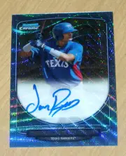 2013 Bowman Chrome Blue Wave autograph refractor Jairo Beras 39/50