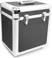 Vinyl Record Storage Carry Case for 100 Lps Turntable Albums Carrying Black