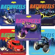 25 (Licensed) Batwheels Stickers, 2.5" x 2.5"