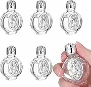 6pcs Glass Holy Water Bottle, Decorative Bottles Holy Water Container, Religious Empty Oil Containers for Catholic Christian Party Church, Home Wedding, Portable Party Favors