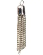 [Mocha] Isadora Aurelia Tassel Charm in Silver