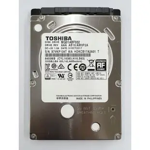 TOSHIBA 320G 500G 7mm 2.5吋 電腦硬碟 筆電硬碟 東芝