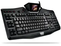 在飛比找Yahoo!奇摩拍賣優惠-羅技Logitech G19 電玩專用遊戲鍵盤,電競,彩色液