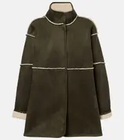 [Velvet] Velvet Albany faux suede jacket AU 16 green