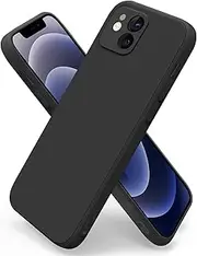[Meliya] Case for iPhone 12 Case, Slim Stylish Silicone Full-Body Protective Shockproof Bumper Cover for iPhone 12 6.1 Inch (2020) Phone Case (Black)