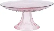Fortessa Jupiter Vintage Glassware Collection, 1 Count (Pack of 1), Pink,JUPPK.Cake.08