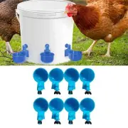 8x Chicken Water Cups Automatic Chicken Feeders Chicken Drinkers Cups for Farm