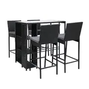 Gardeon 5-Piece Outdoor Bar Set Patio Dining Chair