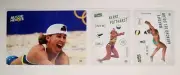 Olympics Aussie Heroes Stickers (x3) Beach Volleyball Kerri Pottharst / Del Sola