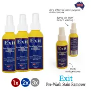 1x / 2x / 3x Pre Wash Stain Remover Exit Soap Spray 125ml Multi-Purpose