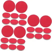 KITANDOVE 3sets Efficient Bowling Ball Cleaning Pads Men's Bowling Accessories Polishing Cleaning Kit 8pcs*3