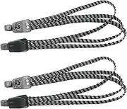 3 in 1 Bungee Cord 2PCS 68cm Elastic Motorcycle Bike Luggage Fixed Strap Rope with 2 Hoods for Fixing Camp, Tent, Tarpaulin or Hanging Clothes, Luggage Rope