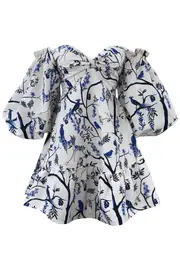 [ANDRES OTALORA] MIRAMAR MINI DRESS US 2 MULTICOLOR